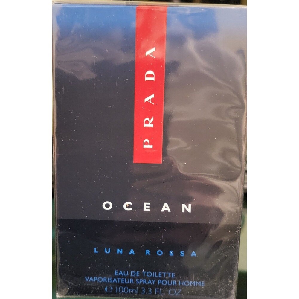 PRADA Luna Rossa Ocean Men`s Eau de Toilette Spray - 3.3 oz SEALED  AUTHENTIC